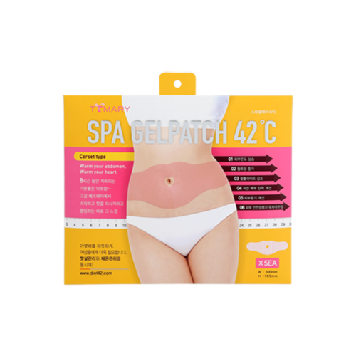 TTMARY Spa Gel patches 42℃ Slimming Fat Burn Diet Belly 5 pieces Sets