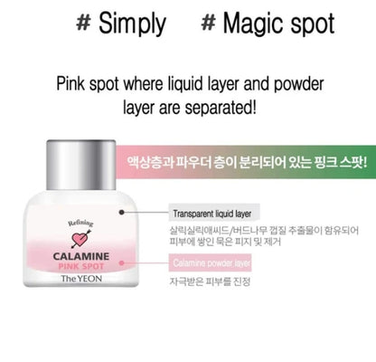 The Yeon Refining Calamine Pink Spot Womens Beauty Cosmetics trouble