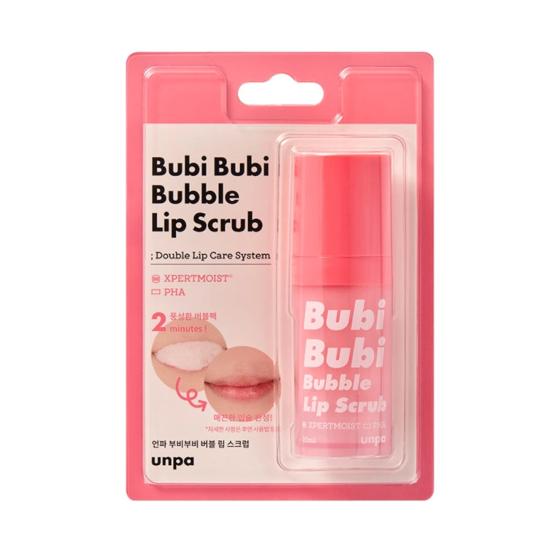 Unpa Bubi Bubi Bubble Lip Scrub Sensitive Skin Care Beauty Cosmetics exfoliates removers