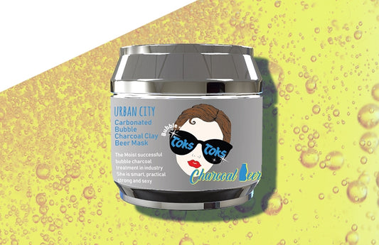 Urban City Carbonated Charcoal Clay Beer Mask 90g Korean Cosmetins