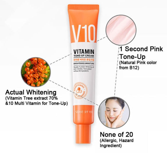 SOME BY MI V10 Vitamin Tone-Up Cream 50ml Korean Beauty Cosmetics