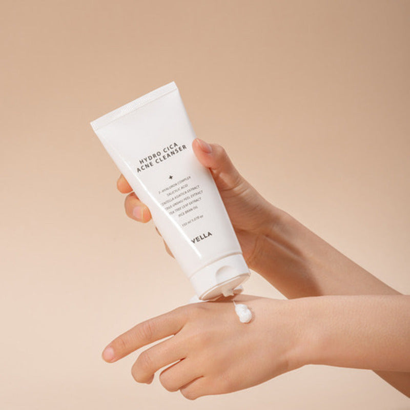 Vella Hydro Cica Acne Cleanser 150ml Sensitive Skin Moisture Vegan Cosmetics Beauty