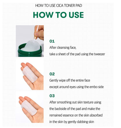 VT Cica Mild Toner Pad 60pcs BHA sebum pores Skin pH balance peeling