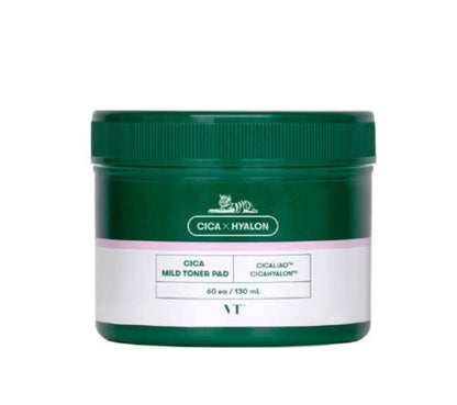 VT Cica Mild Toner Pad 60pcs BHA sebum pores Skin pH balance peeling