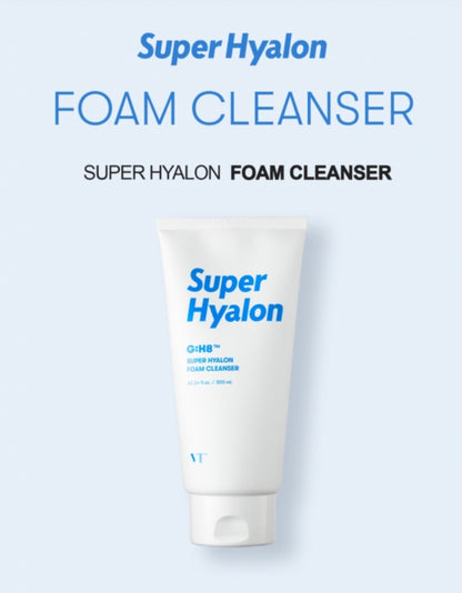 VT Super Hyalon Foam Cleanser 300ml Skin Moisture Deep Clean Cleanser