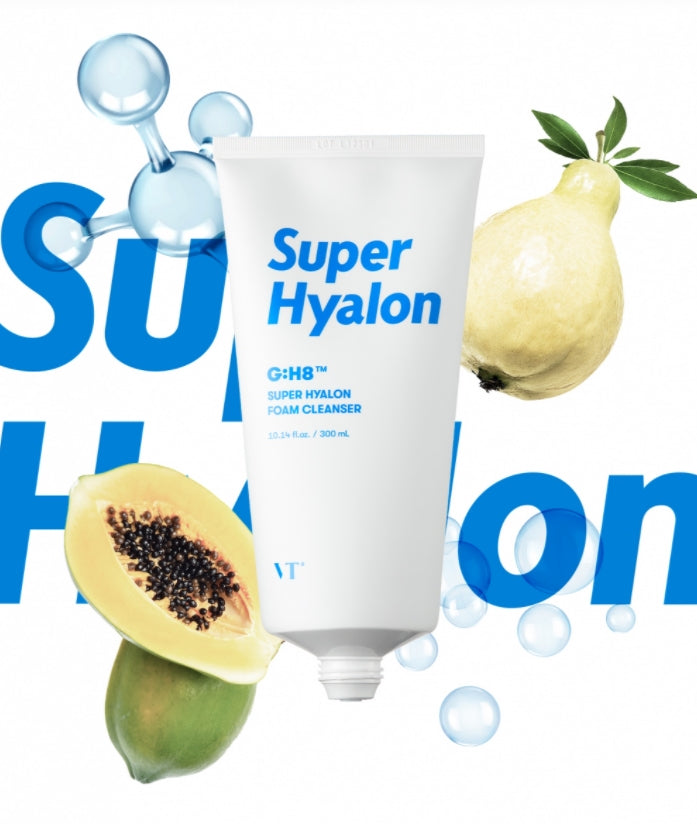 VT Super Hyalon Foam Cleanser 300ml Skin Moisture Deep Clean Cleanser