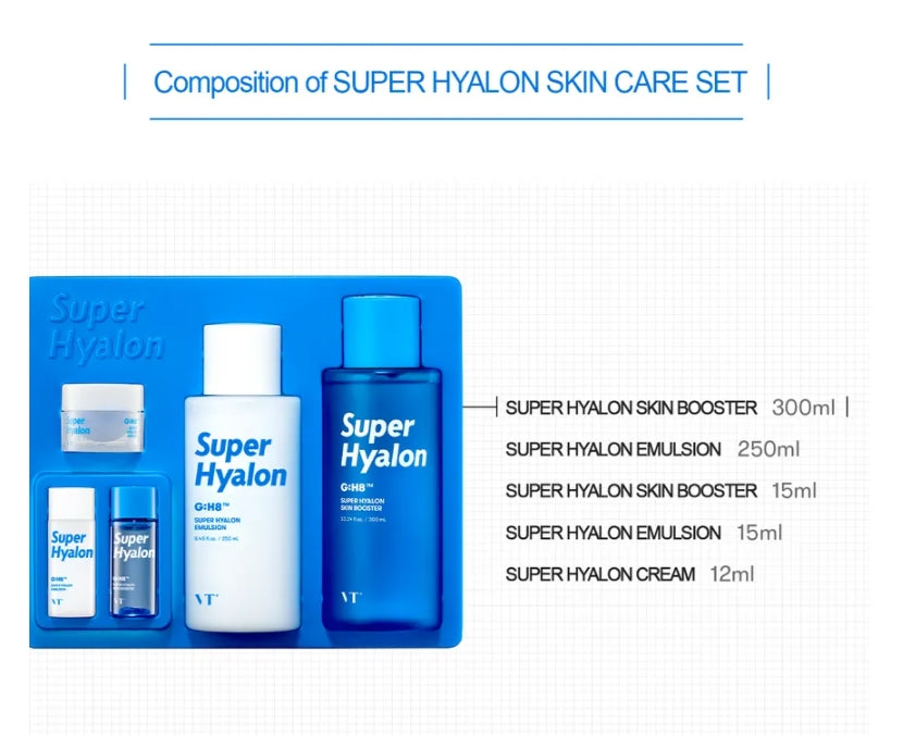 VT Super Hyalon Skin Care Set Moisturizing Balance Skin Care VT Super Hyalon Skin Care Set Moisturizing Balance Skin Care