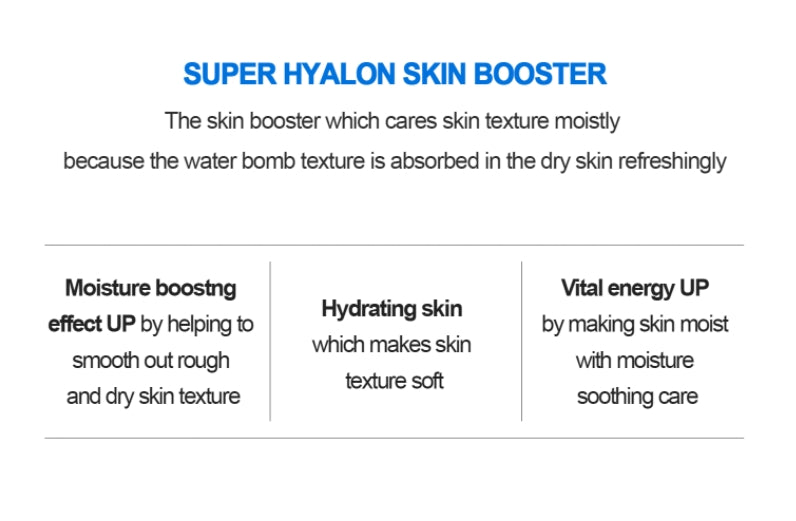 VT Super Hyalon Skin Booster 300ml Dry Skin Moisture Soothing Care