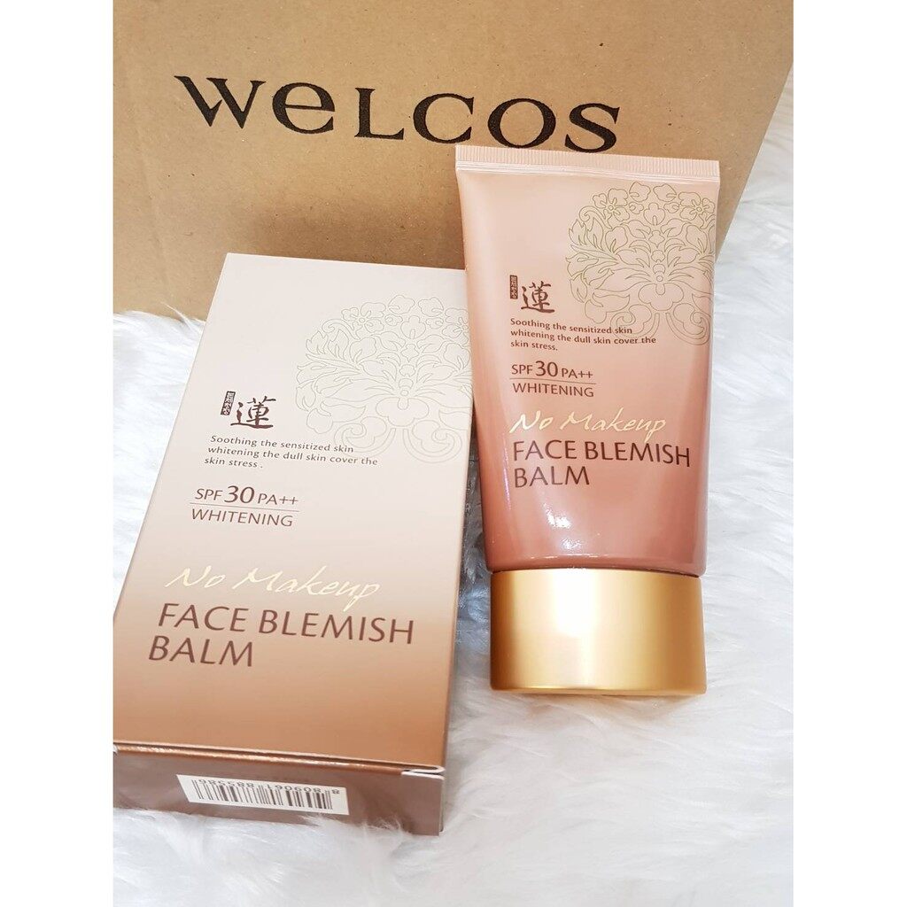 Welcos No Makeup Face Blemish Balm 50ml SPF30 PA++ Whitening BB Creams Cosmetics Korean Facial Beauty Sunscreens Wrinkle Treatments Sensitive