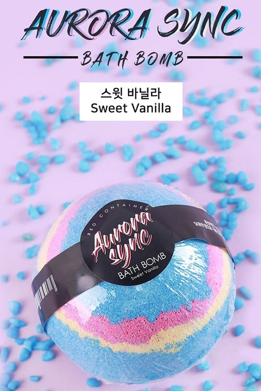 Aurora Sync Bath Bomb Sweet Vanilla 270g Travel Gifts Bubble