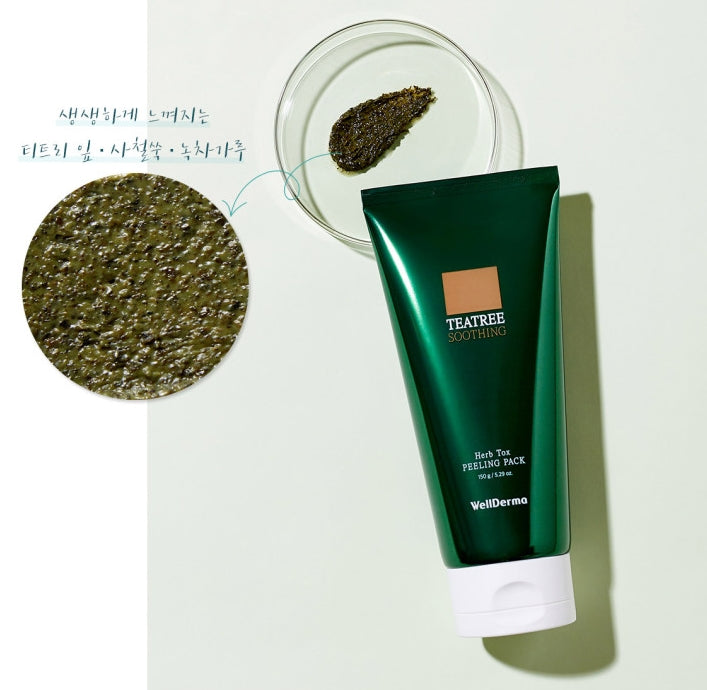 Wellderma Chadew Tea Tree Herb Tox Peeling Pack 150g Peels Skin Care