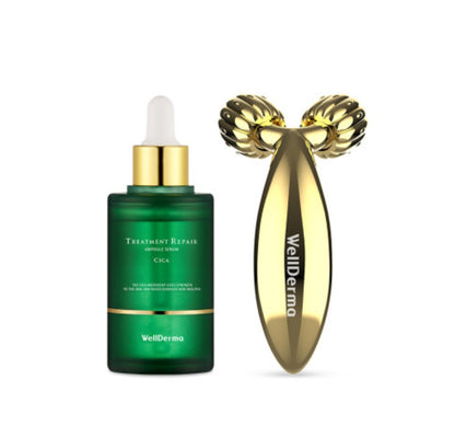 Wellderma Beauty Care Serum & Roller Set Cica Soothing Sensitive Skin