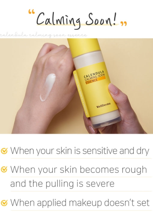 WELLDERMA Calendula Cslming Soon Essence Womens Beauty Cosmetics Skin