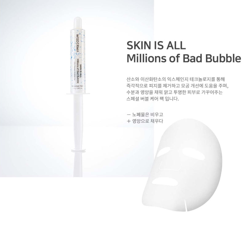 WISDERMA SKIN IS ALL Millions of Bad Bubble Korean Skincare Cosmetics