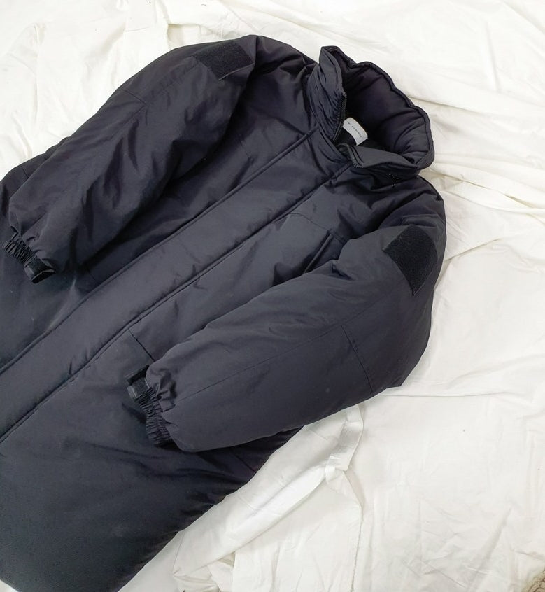 Black Mens Long Puffers Parkas Winter Outerwear Outfits Coats
