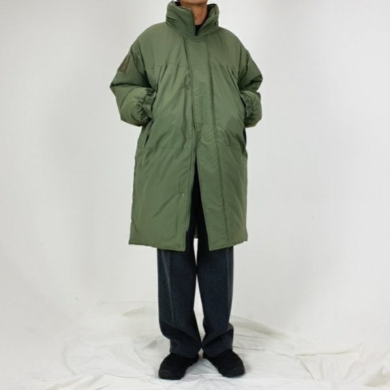 Khaki Green Mens Long Puffers Parkas Winter Outerwear Outfits Coats