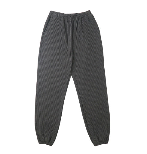 Charcoal Pleated Jogger Pants Men Trouser Casual Wool Blend Kpop Style