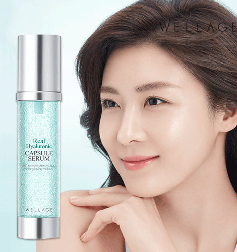 WELLAGE Real Hyaluronic Capsule Serum 50ml Korea Beauty long-lasting