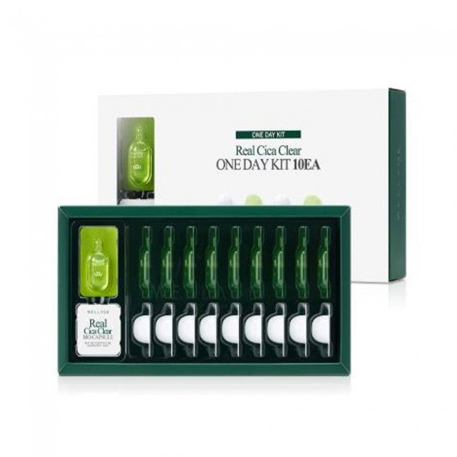 WELLAGE Real Cica Clear One Day Kit 10EA Korean Beauty Cosmetics