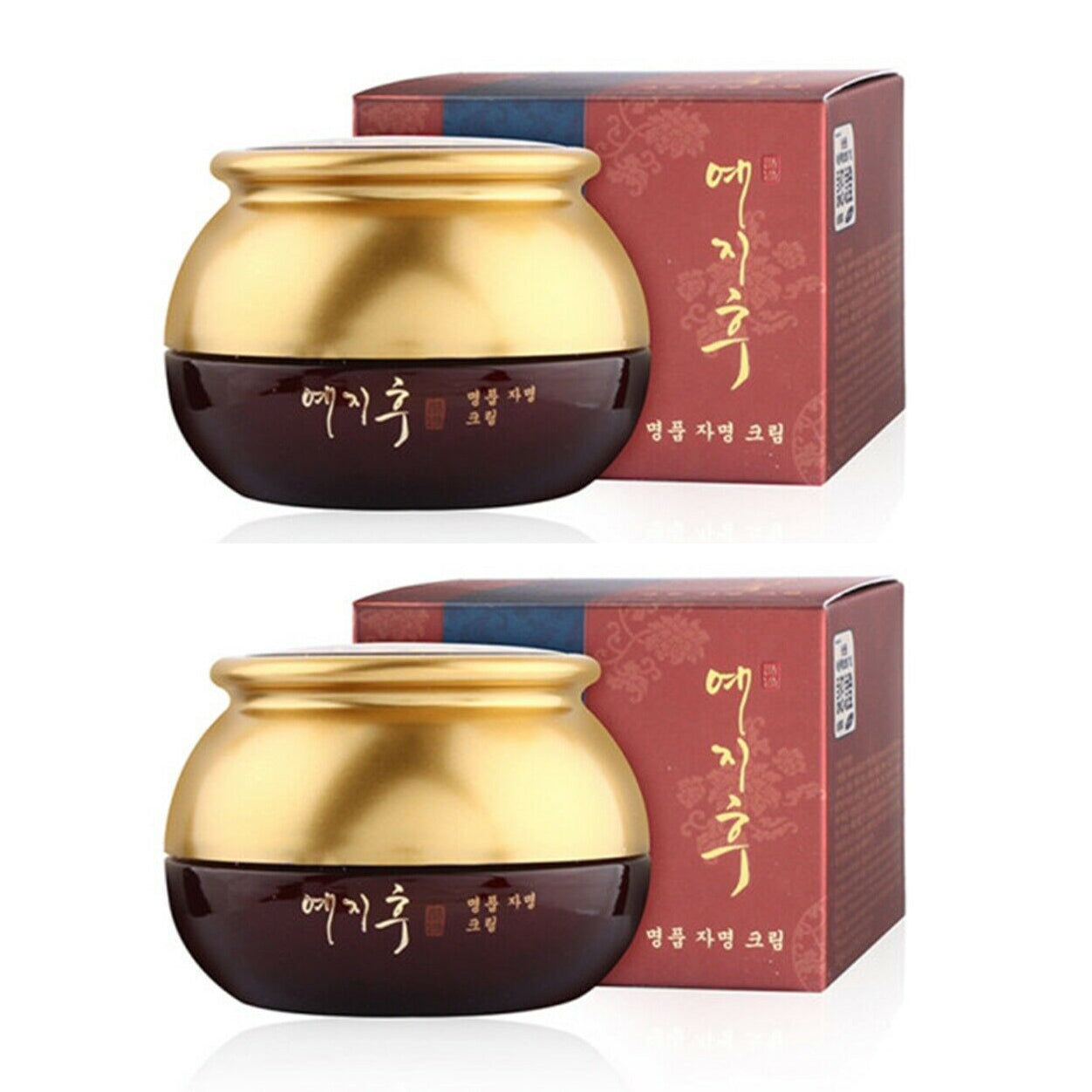 2 Pieces Yezihu Red Ginseng Creams 50ml Facial Anti-aging Wrinkles Natural Oriental Moisturizers