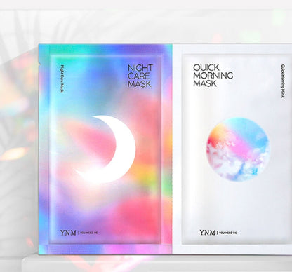 YNM You Need Me Morning and Night Care Mask 6p Soothing Moisture Skin