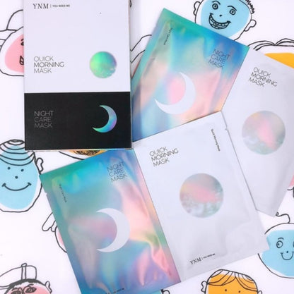 YNM You Need Me Morning and Night Care Mask 6p Soothing Moisture Skin