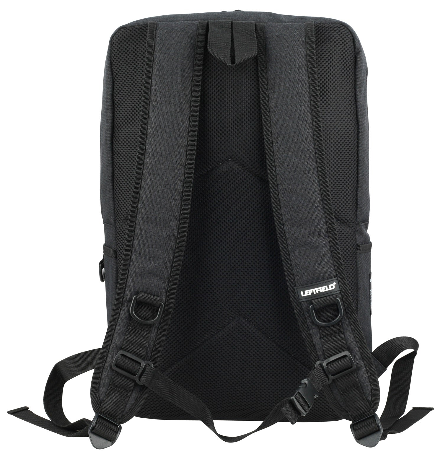 Black Hybrid Canvas Laptop Backpacks