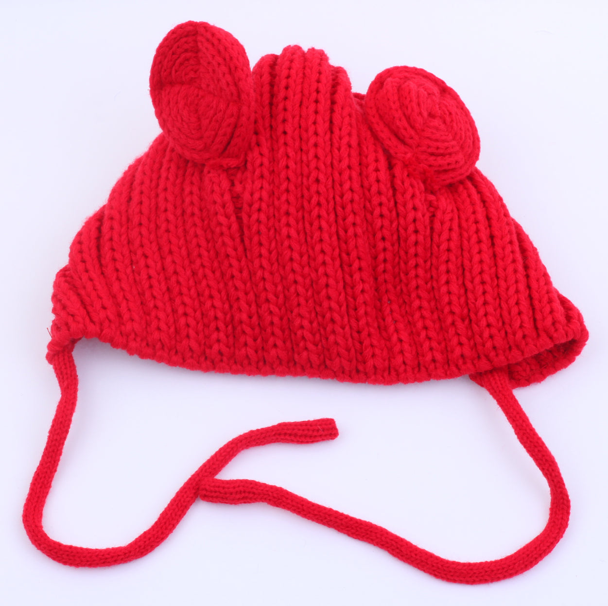Red Cute Ears Sweater Knitted Hats Beanies