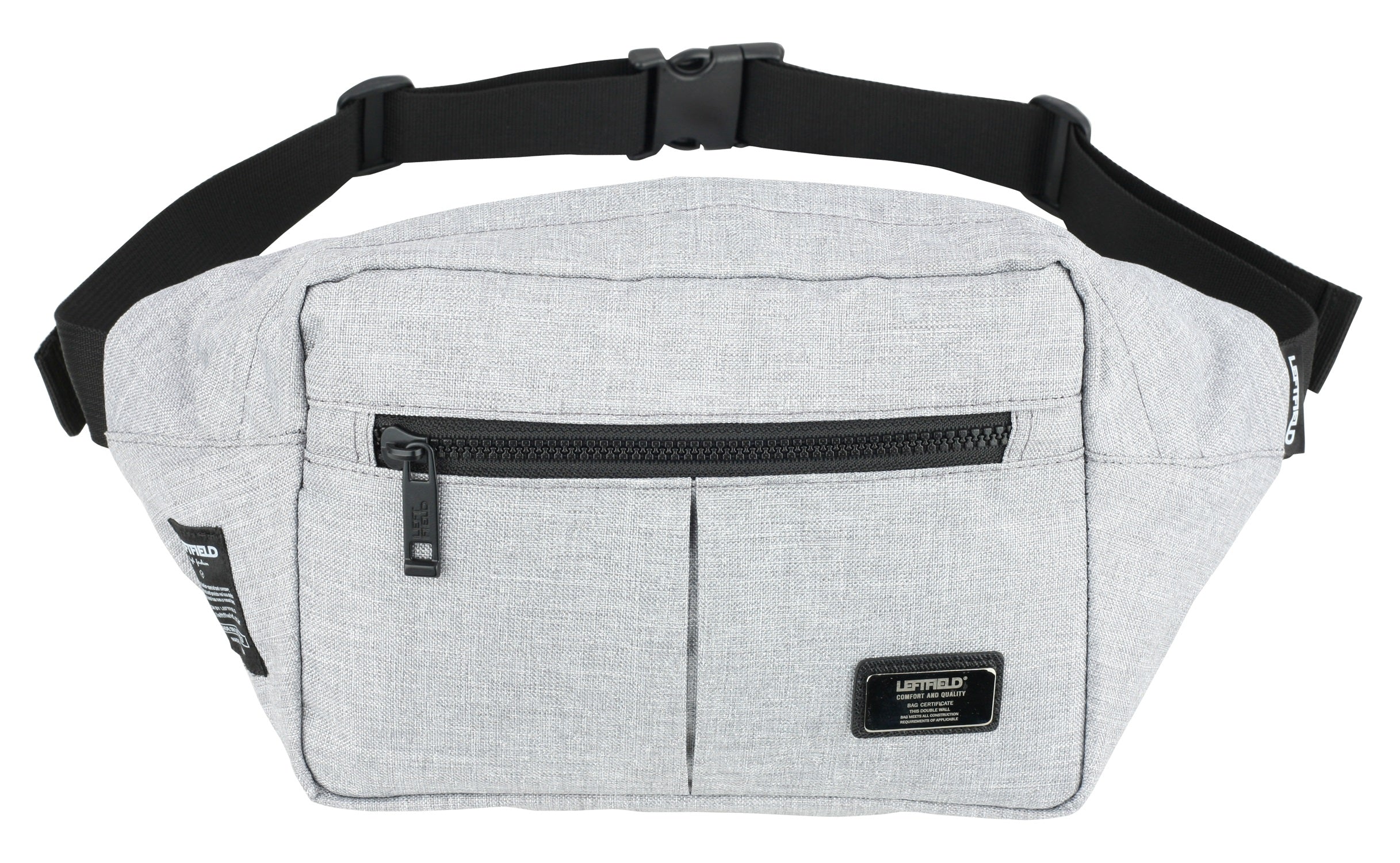 Light Gray Canvas Waist Fanny Daypacks