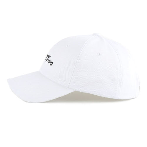 White Forever Young Graphic Baseball Caps