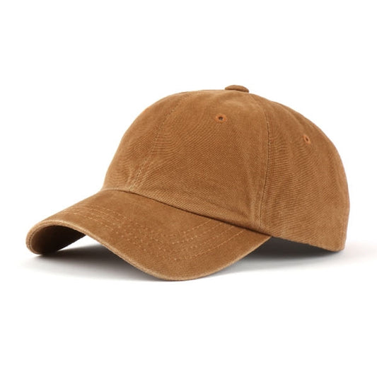 Dark Biege Vintage Washed Cotton Baseball Caps