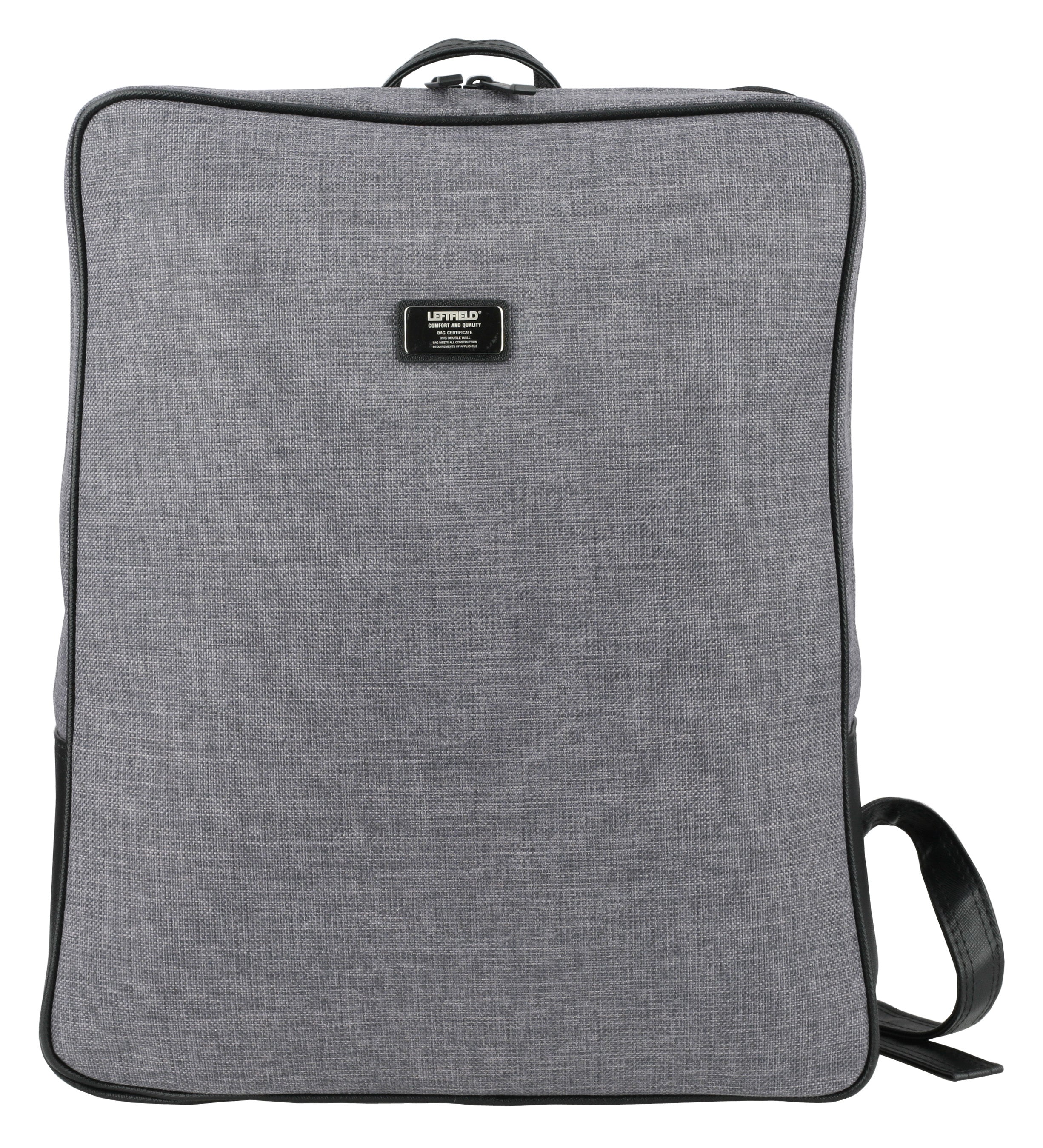 Gray Square Canvas Laptop School Book Business Backpacks