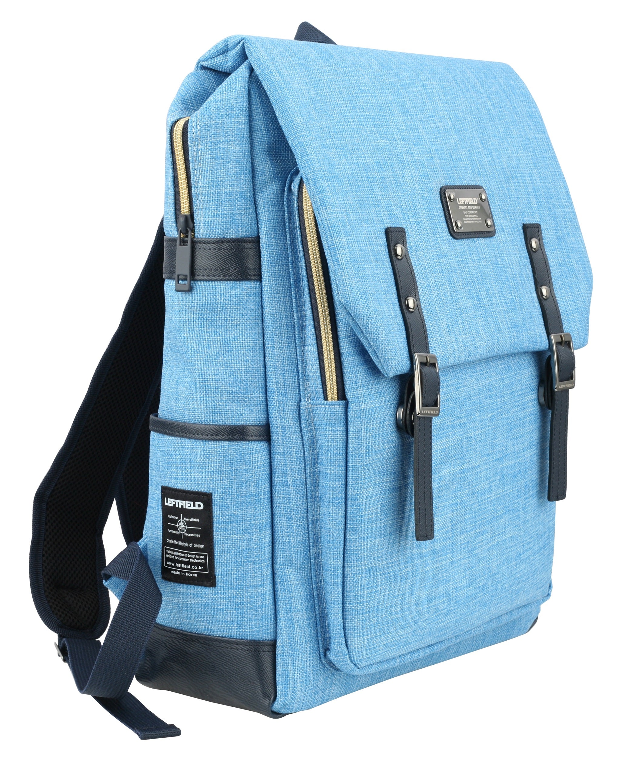 Sky Blue Unisex Canvas Rucksack Laptop Backpacks