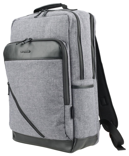 Gray Casual Canvas Business Backpacks Laptop School Bookbags