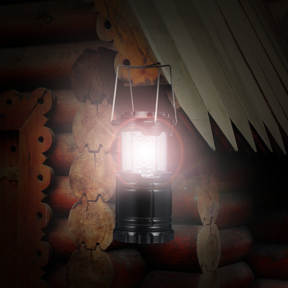 Black 30 LED Bulb Camping Lights Lanterns Lamps Compact Outdoor low power long life