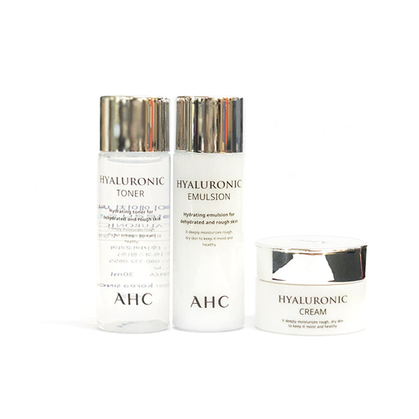 AHC Hyaluronic Trial Kits [3 Items] Korean Beauty Cosmetics Face Skin care