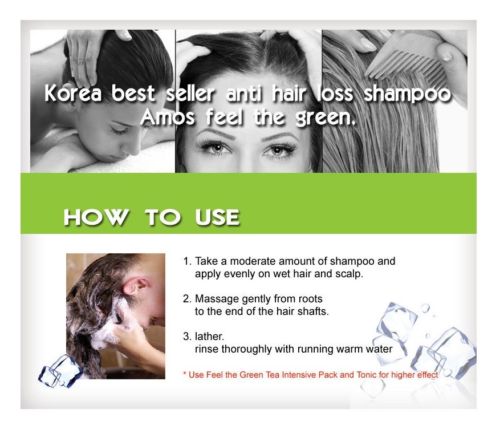 Amos Scalp 02 Feel the Green Tea Volume Mists 140ml Anti-hair loss treatment