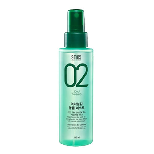 Amos Scalp 02 Feel the Green Tea Volume Mists 140ml Anti-hair loss treatment