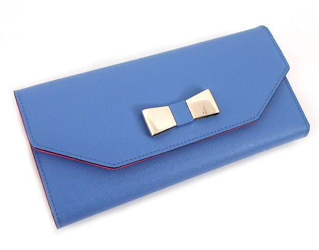 Blue Tiara Long Leather Wallets