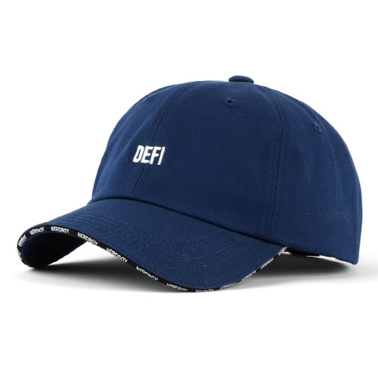 Navy Blue DEFI Sandwich Bill Baseball Caps