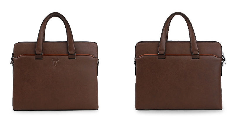 Brown Synthetic Leather Business Briefcases