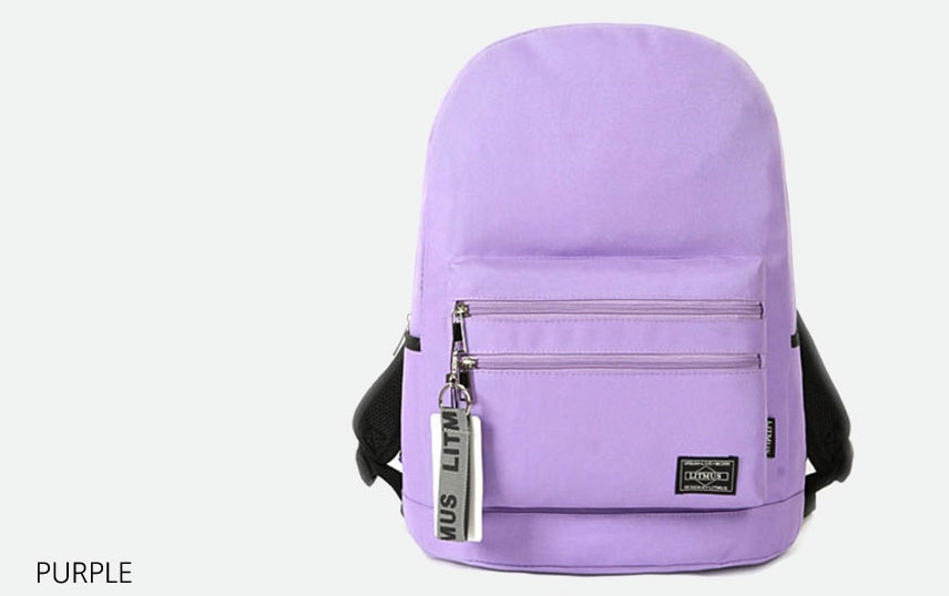 Double Zippered Casual Backpacks