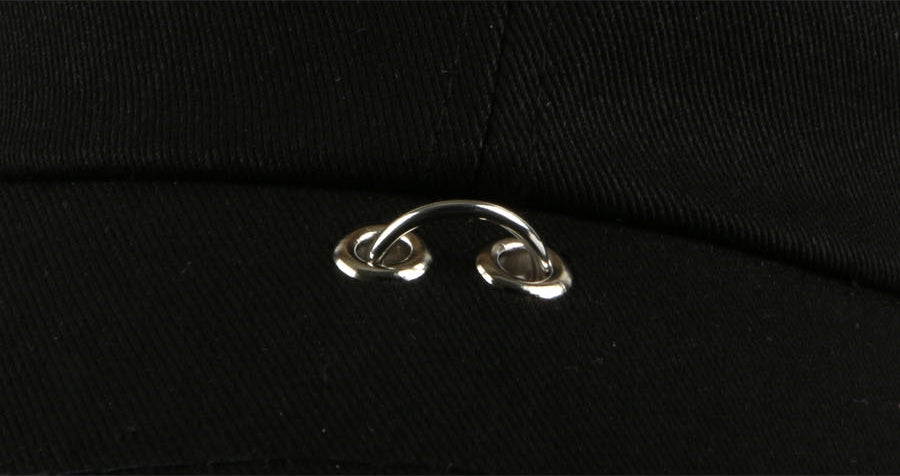 Black Piercing Baseball Caps