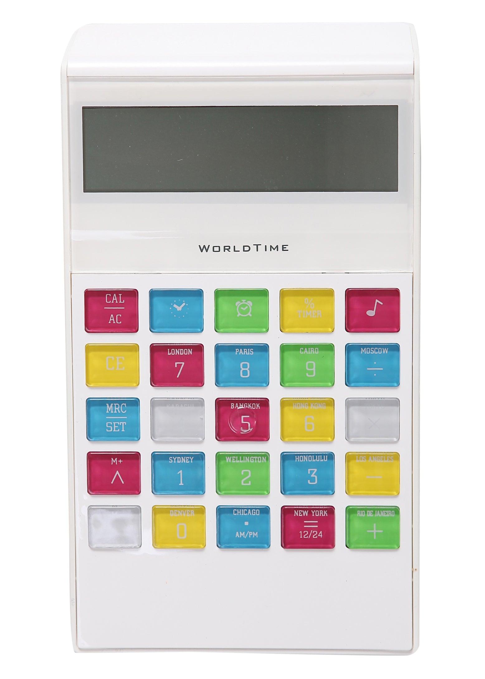 White Colorful World Time Calculator