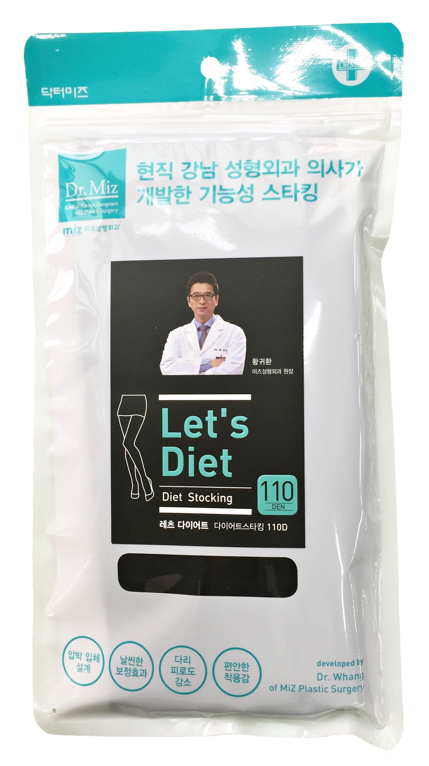 Dr.Miz Let's Diet Stocking Stockings - 110 Den Black