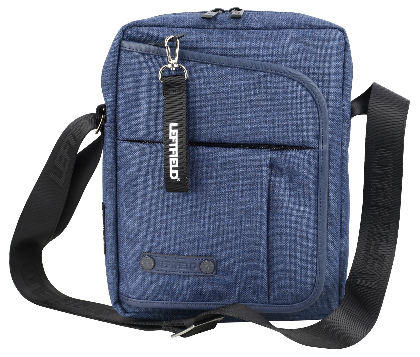 Navy Blue Canvas Square Crossbody Bags