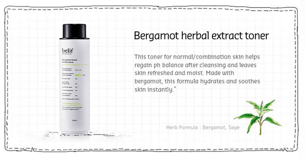 BELIF Bergamot Herbal Extract Toners 200ml Korean Cosmetics Beauty