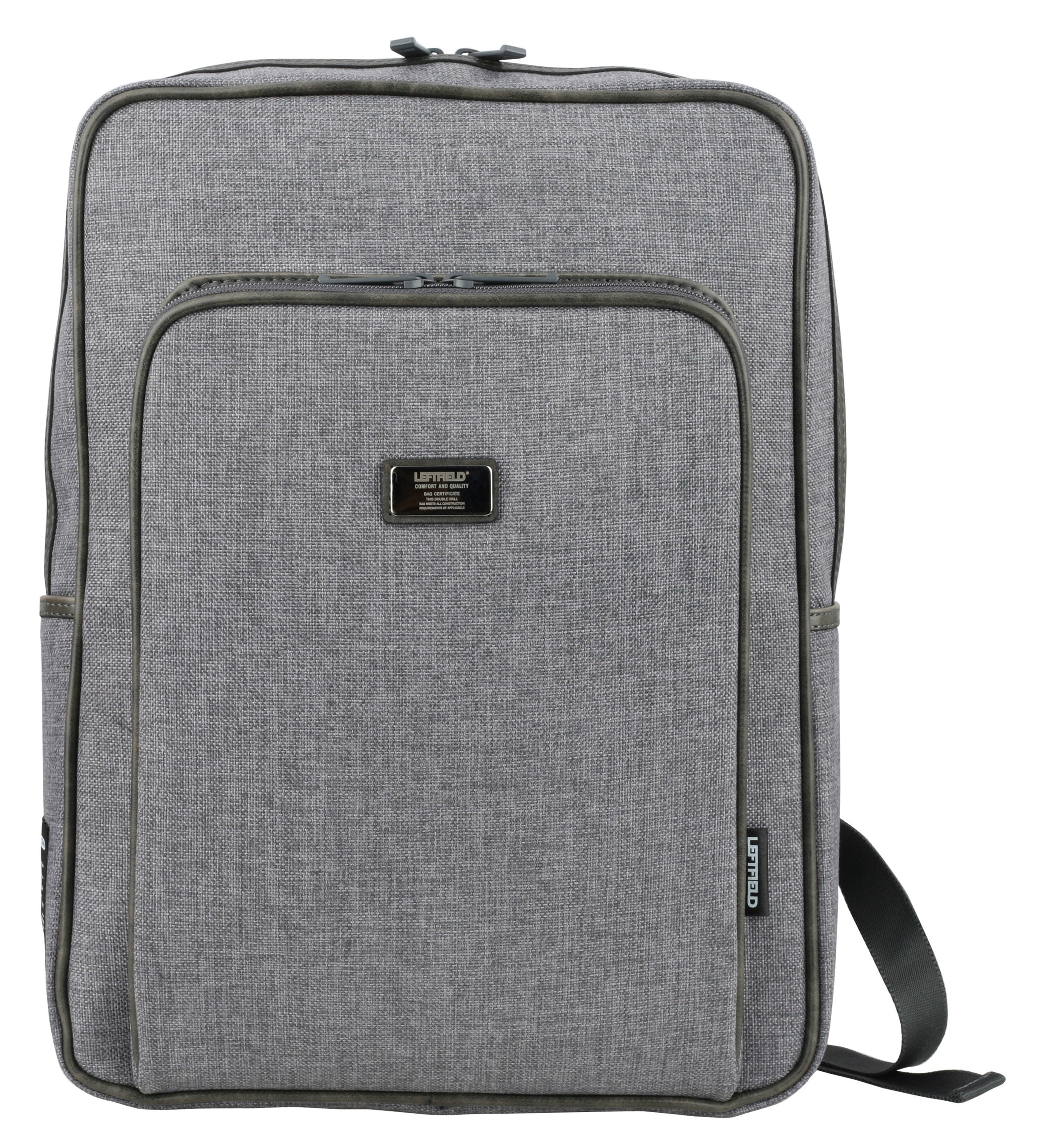 Gray Canvas Square Business Casual Backpacks