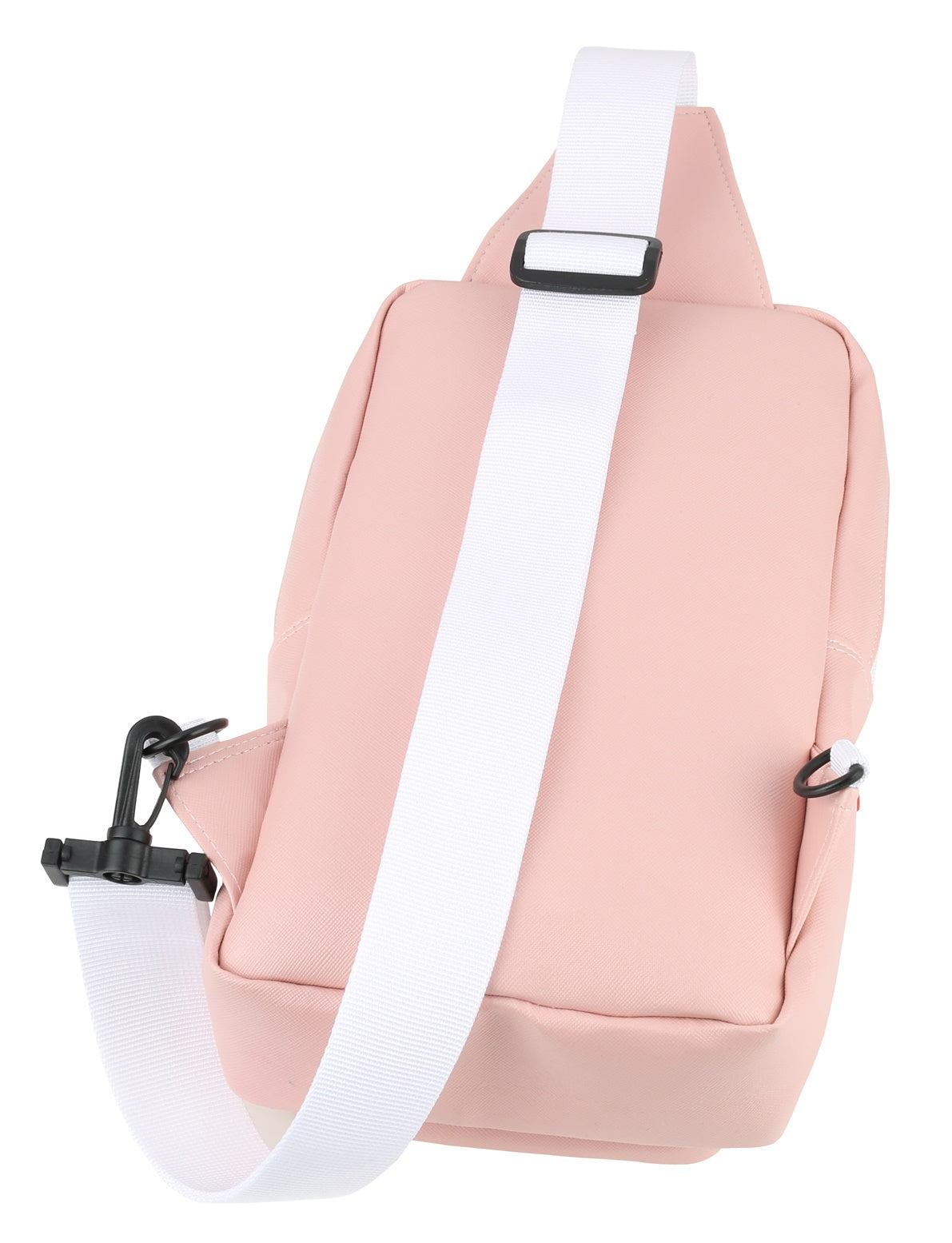 Pink Faux Leather Messengers Sling Bags
