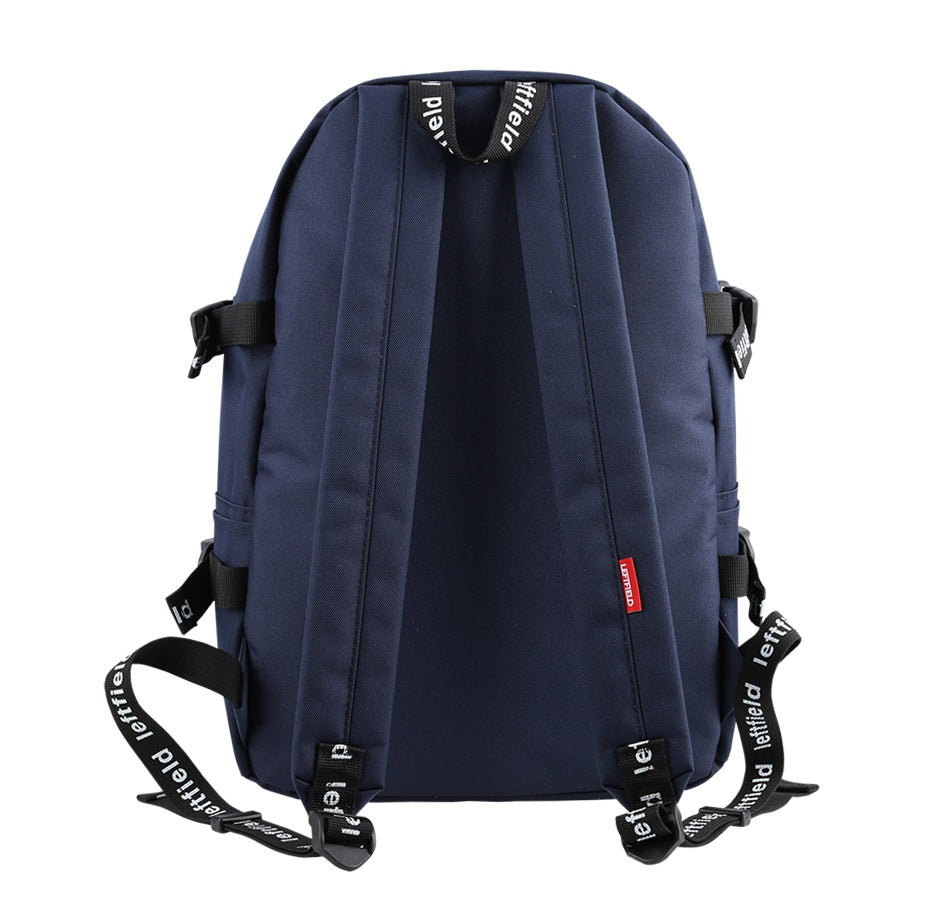 Marine Blue Casual Mesh Backpacks with Pouch